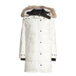 Canada Goose Shelburne Coyote Fur-Trim Down Parka XL